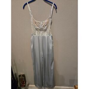 Free People Katie May Women's Blue Lace Jumpsuit Size S Party Cocktail